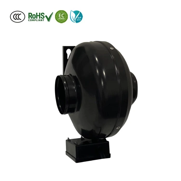 100mm EC Exhaust Strong Wind Duct Fan For Heat Pumps factory